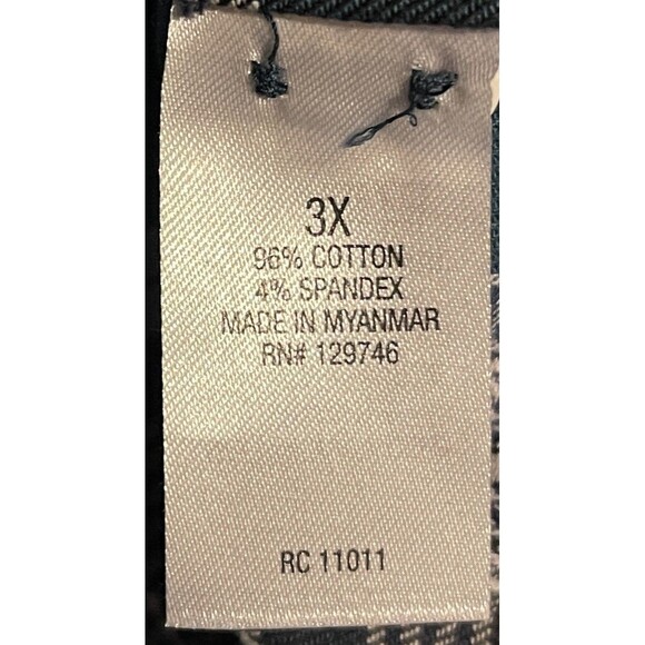 New RIDGECUT Toughwear Women's Teal & White Plaid Flannel Shirt Shacket Size 3X - Picture 8 of 9